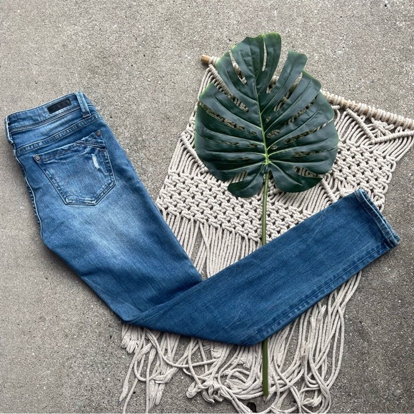 Buckle Denim - Buckle Black Distressed Skinny Jeans Size 25